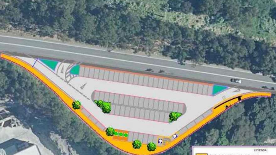 Un total de 13 empresas optan a la ampliación del aparcamiento disuasorio de Domaio