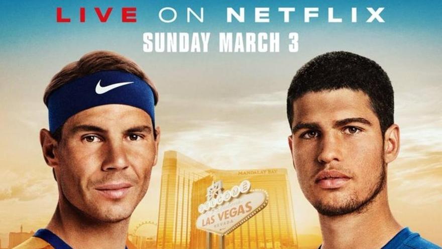 Netflix emetrà en directe un partit entre Nadal i Alcaraz a Las Vegas