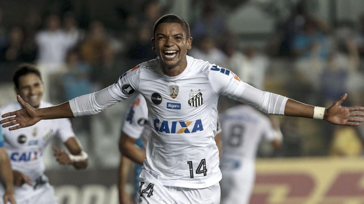 David Braz marcó el cuarto gol del Santos