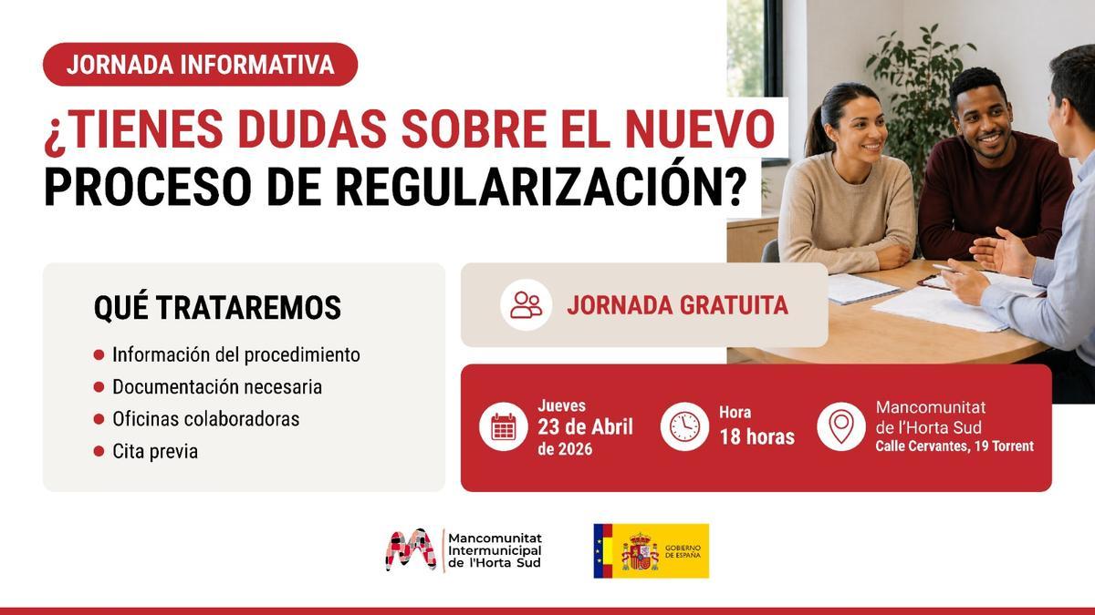Convocatoria para informarse de la regularización.