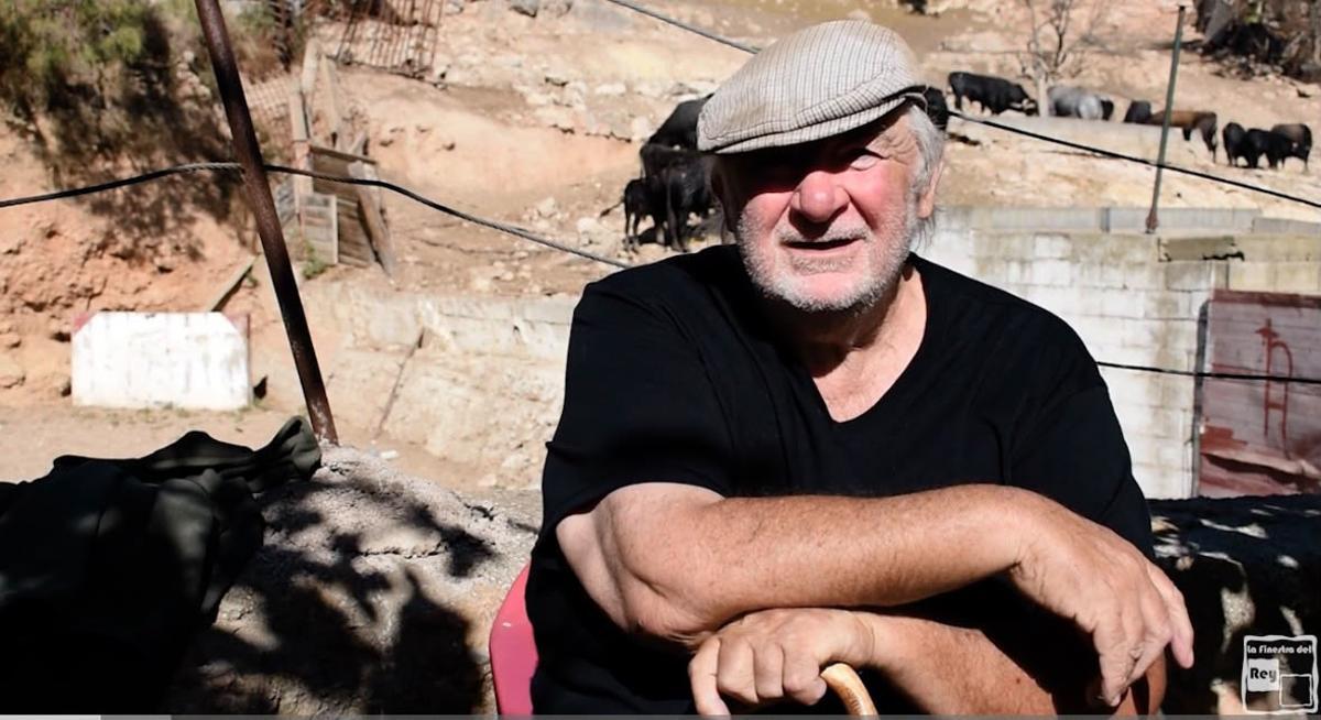 Pascual Alcalá, ganadero de Betxí, veterano e impulsor de esta ganadería afectada por el incendio.