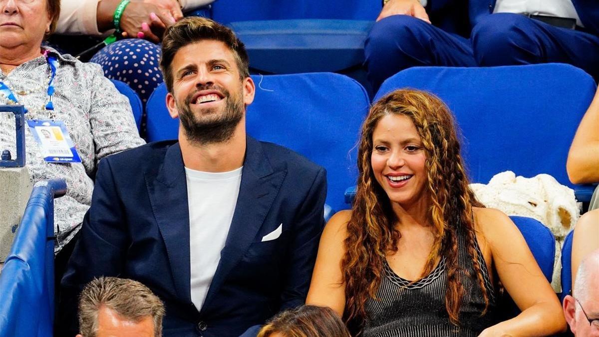 Piqué y Shakira, en Nueva York en el Abierto de Estados Unidos.