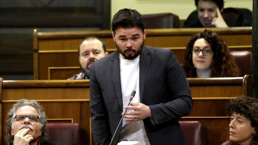 Rufián, a De Alfonso: "Hasta pronto gángster"