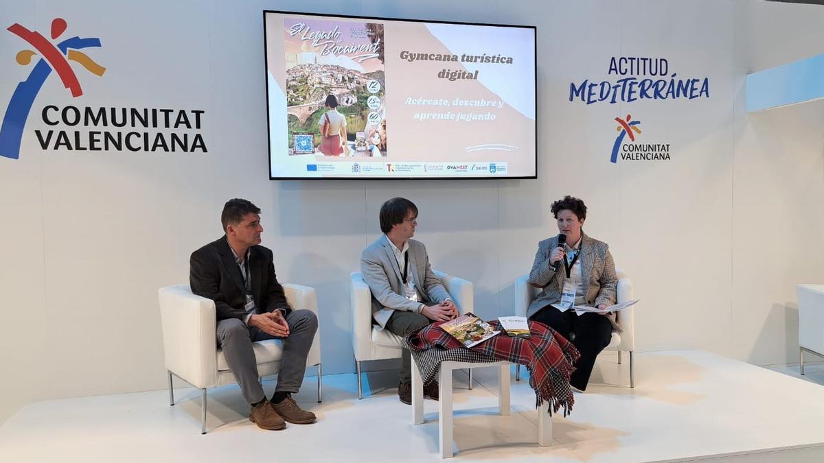 Presentación de la gincana turística de Bocairent en la última edición de Fitur.