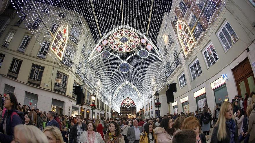 Encendido navideño del centro de Málaga.