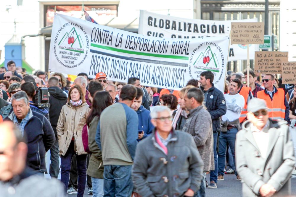 Manifestación en defensa del sector citrícola