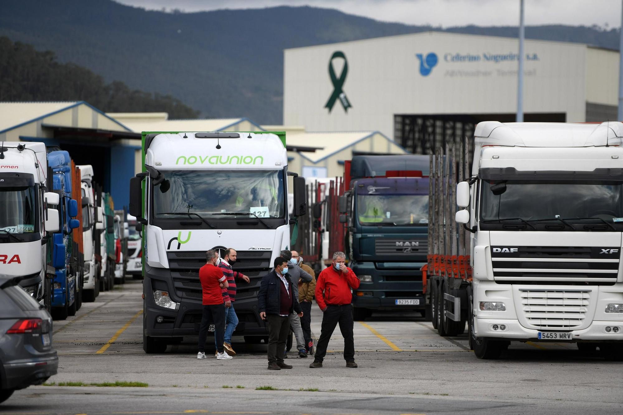 Caravana protesta de los empleados de Ence