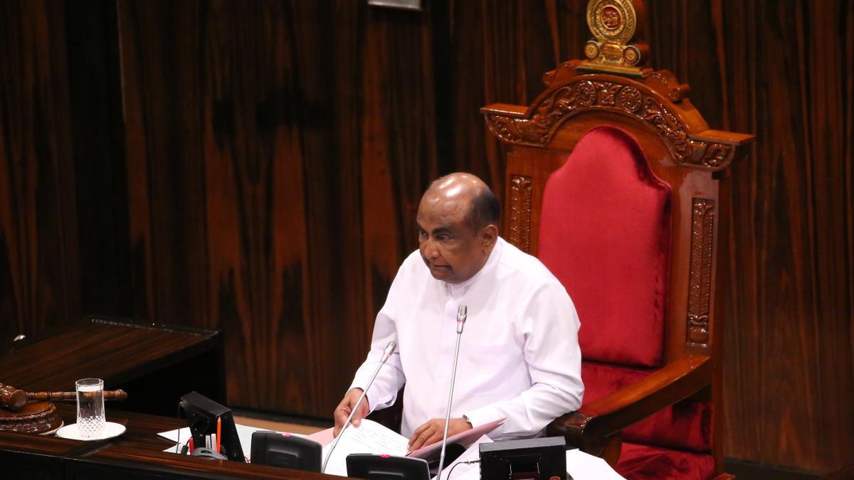 El presidente del Parlamento de Sri Lanka, Mahinda Yapa Abeywardena.