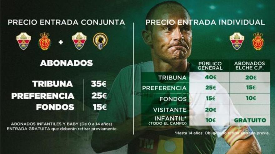 El Elche amplia el horario de venta de entradas para el partido ante el Mallorca