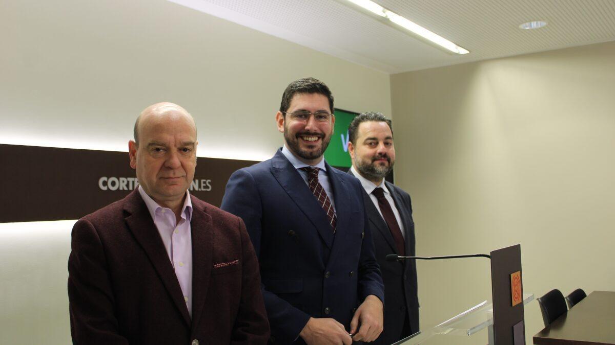 Santiago Morón, Alejandro Nolasco y David Arranz, en una imagen de archivo.