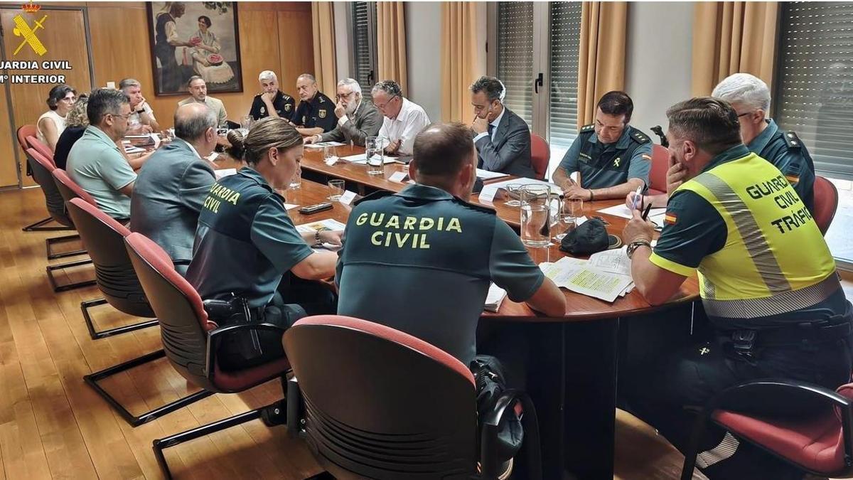 Reunión de coordinación de seguridad para el eclipse.