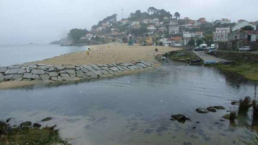 Loira, en Marín, es uno de los enclaves afectados por el deslinde de la costa.