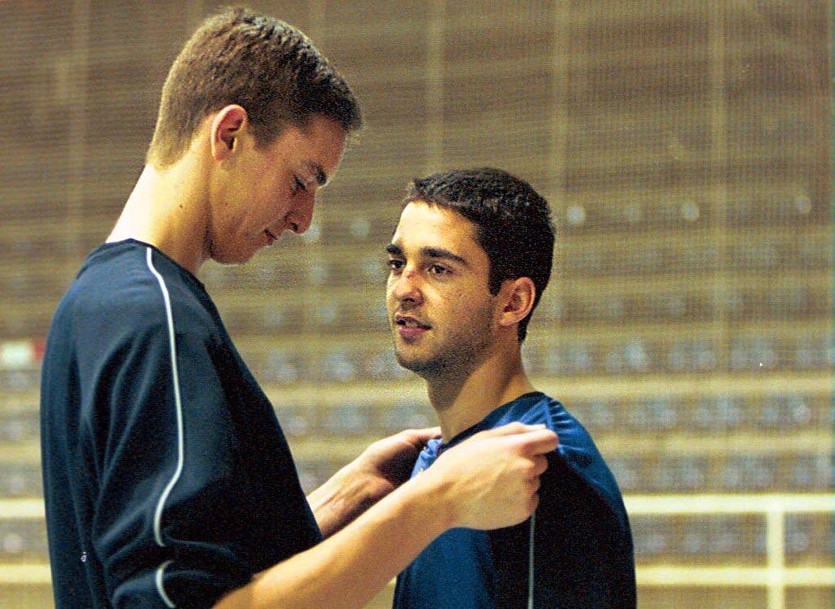 2000 Entrenamiento en el Palau con Juan Carlos Navarro