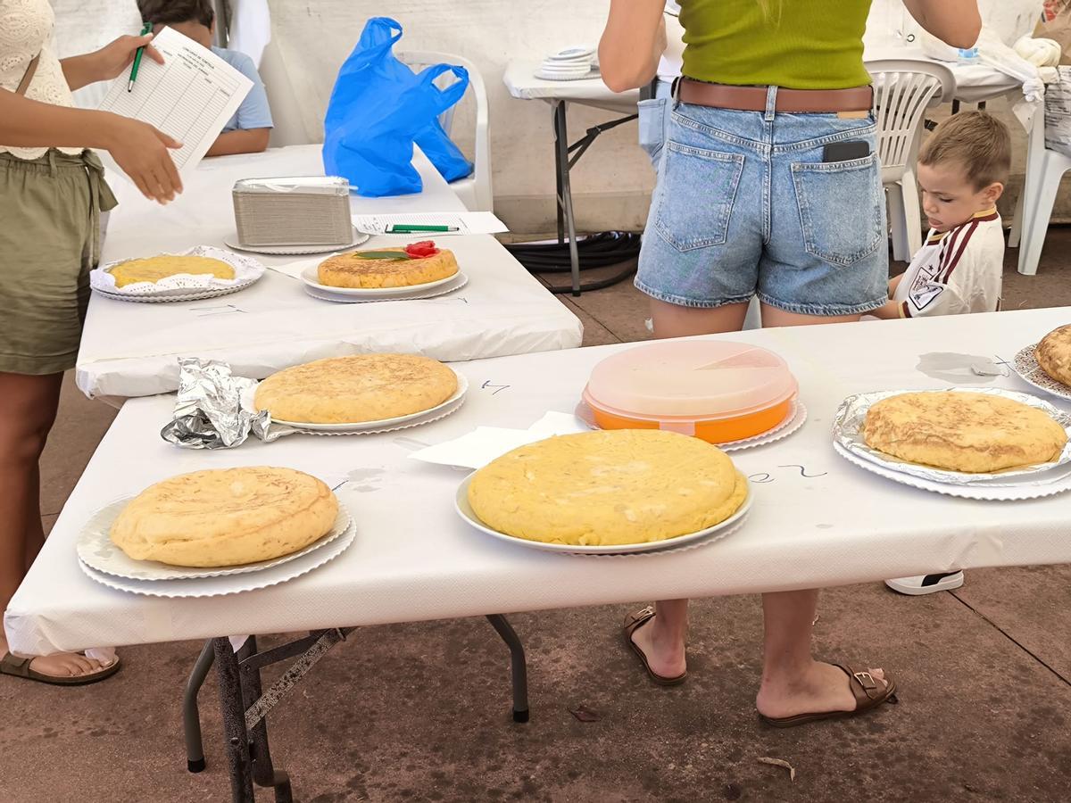 Algunas de las tortillas participantes en el certamen de Las Vegas.
