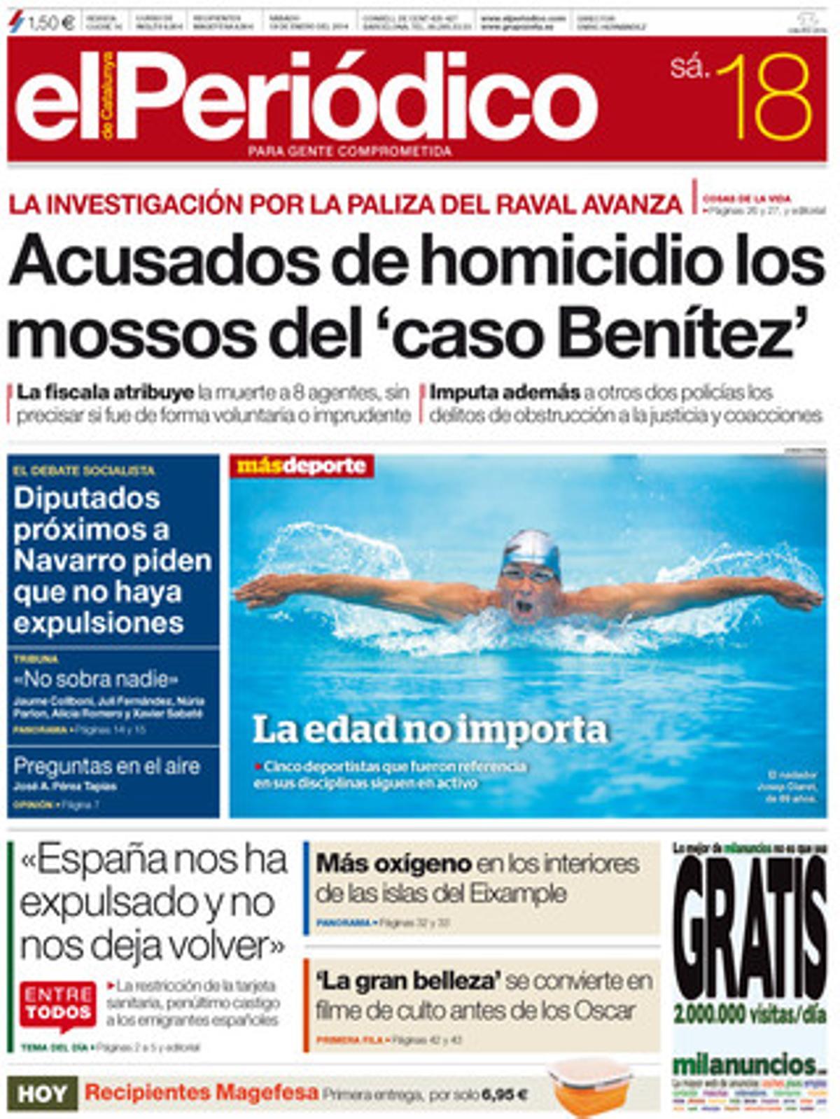 EL PERIÓDICO, 18-01-2014.