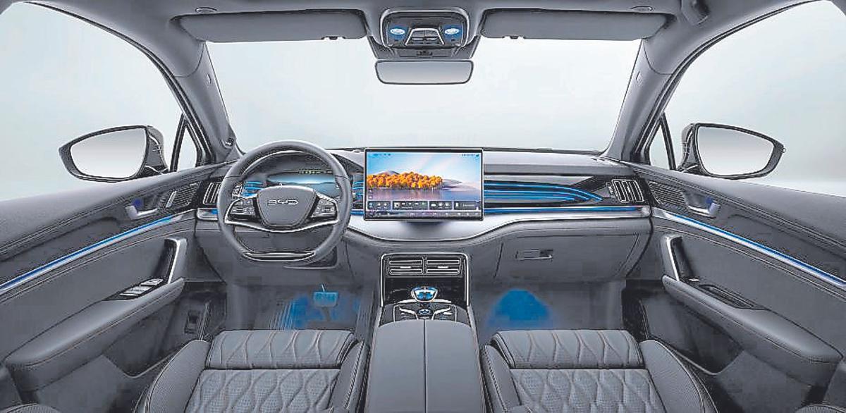 El interio del coche