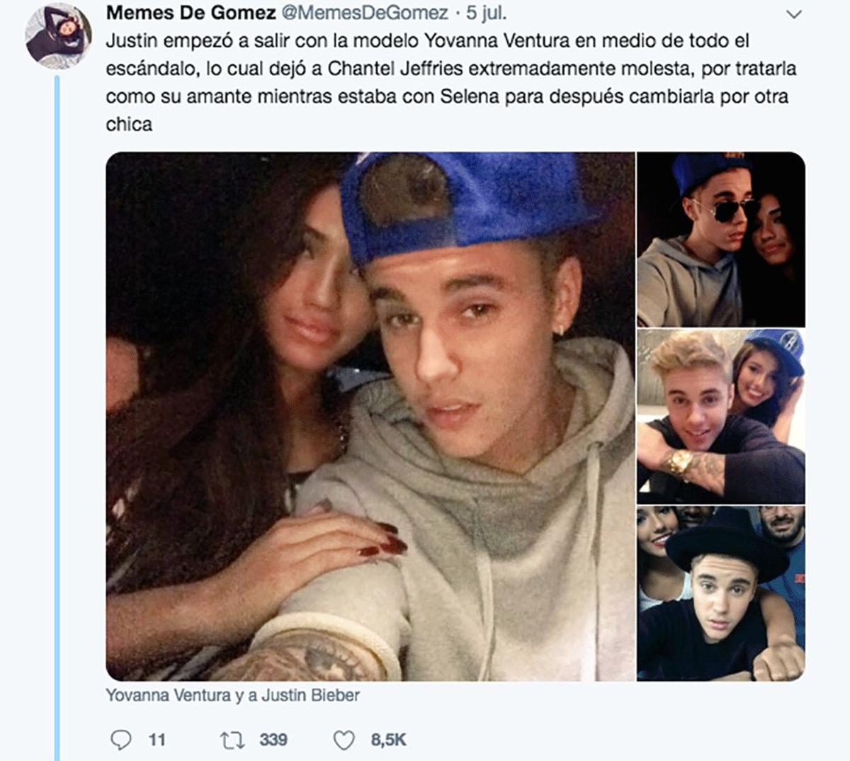 Justin Bieber apaleao' por todos los laos'