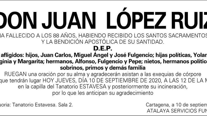 D. Juan López Ruiz