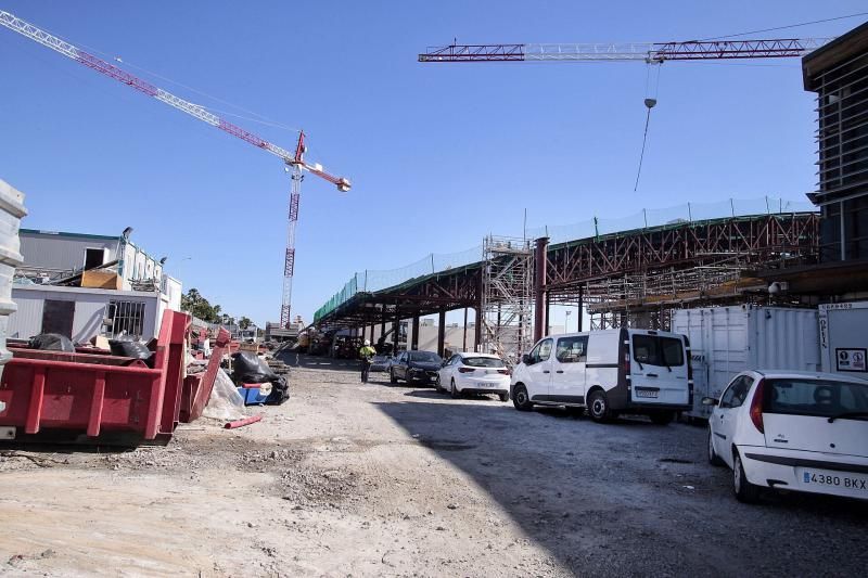 El ministro Ábalos supervisa las obras de ampliación del aeropuerto Tenerife Sur