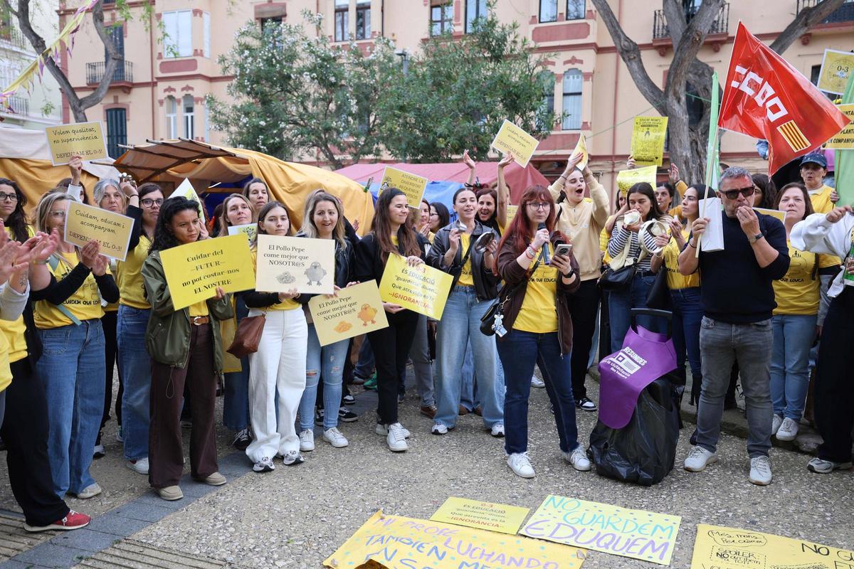 Protesta de las educadoras de Infantil de 0 a 3 años en Ibiza