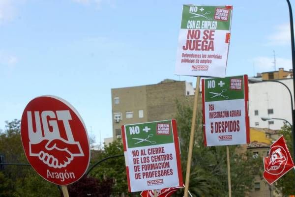 Manifestación contra los recortes en Zaragoza