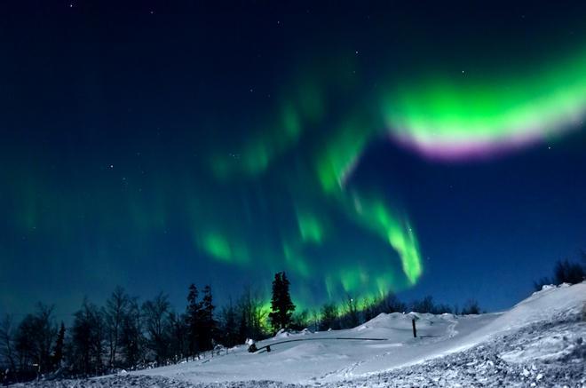 Auroras boreales en Rusia.