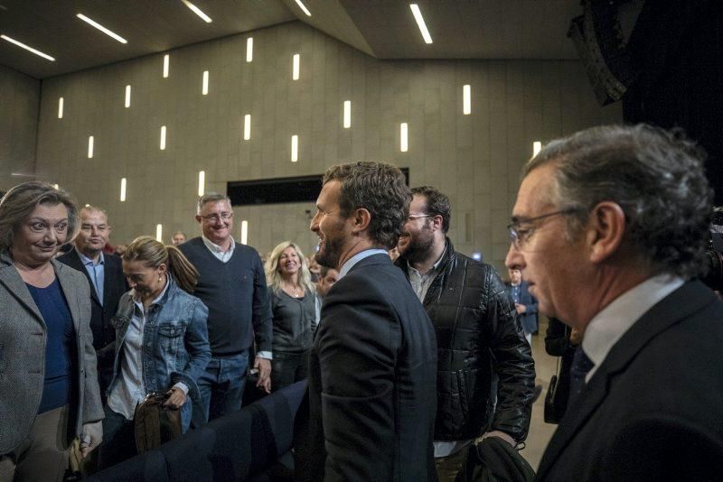 Mitin de Pablo Casado en Zaragoza el 6 de noviembre de 2019