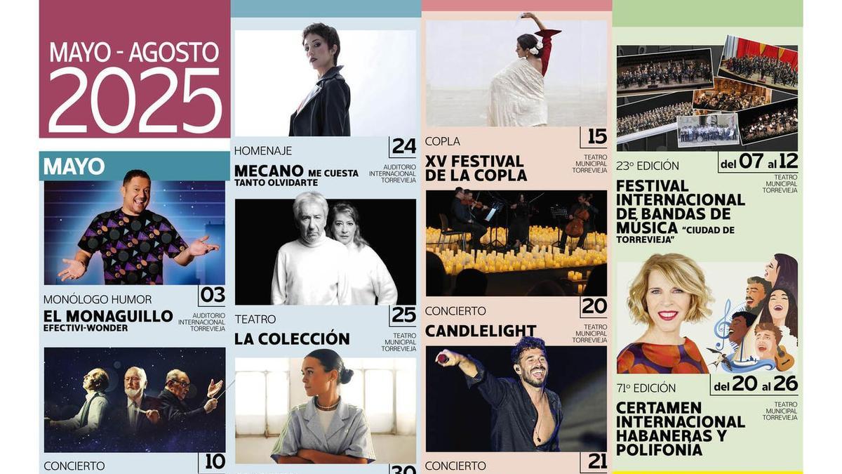 Programación mayo-agosto de Cultura Torrevieja