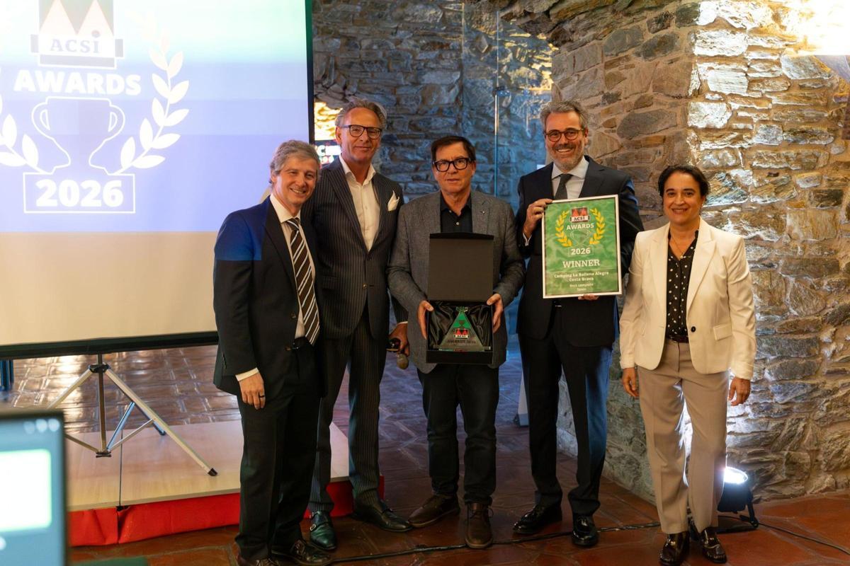 Entrega de l'ACSI Award 2026 al càmping La Ballena Alegre.