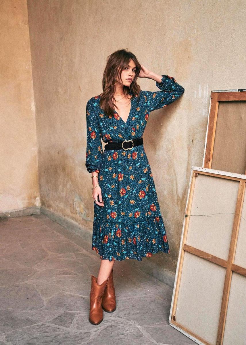 Vestido estampado de Sezane