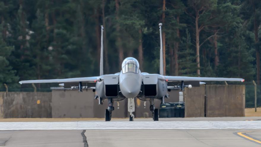 Un caza F-15 Eagle del ejército estadounidense.