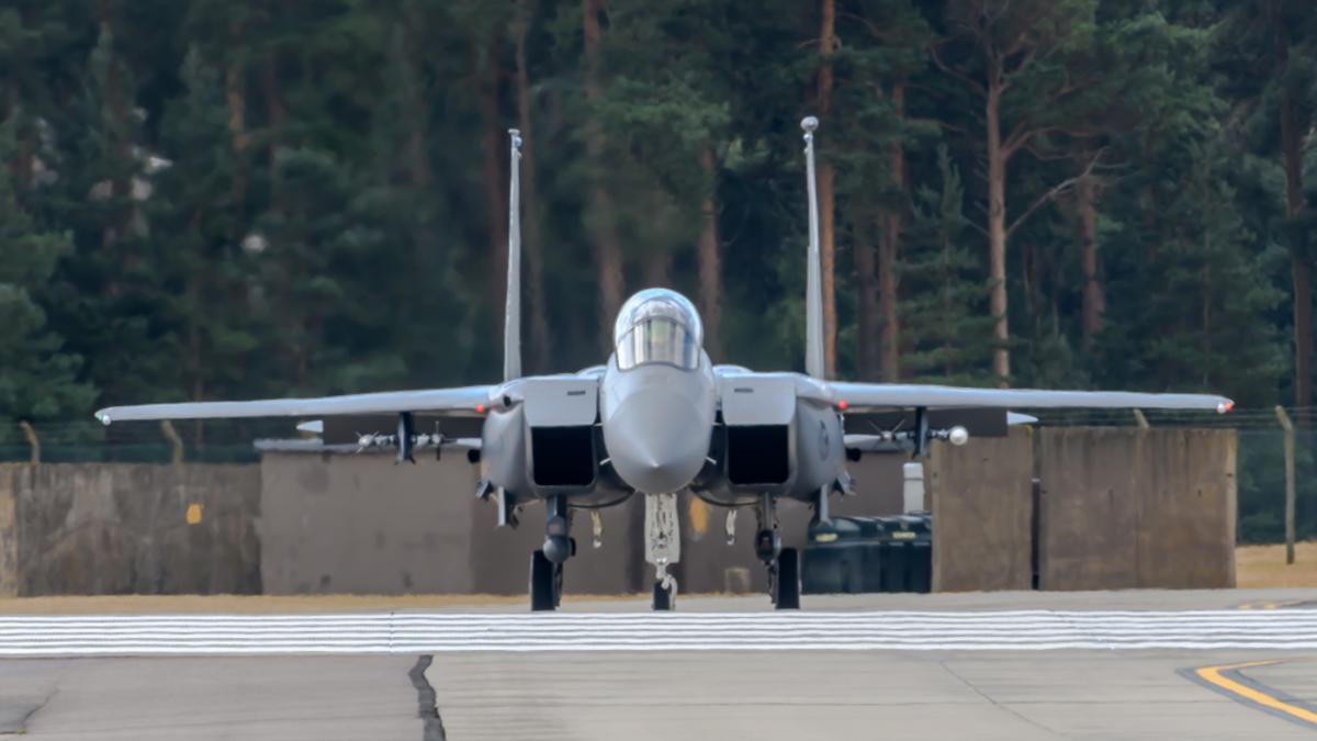 Un caza F-15 Eagle del ejército estadounidense.