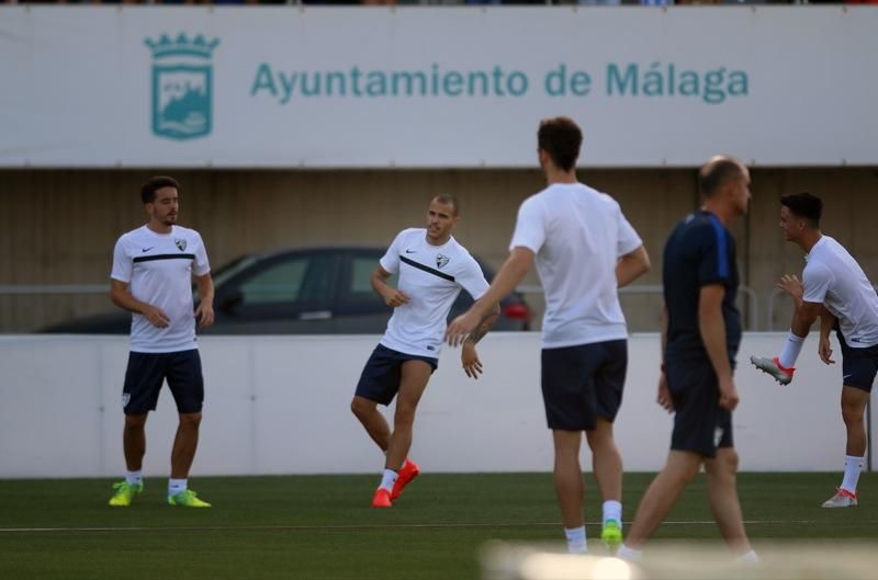 Entrenamiento de puertas abiertas del Málaga CF