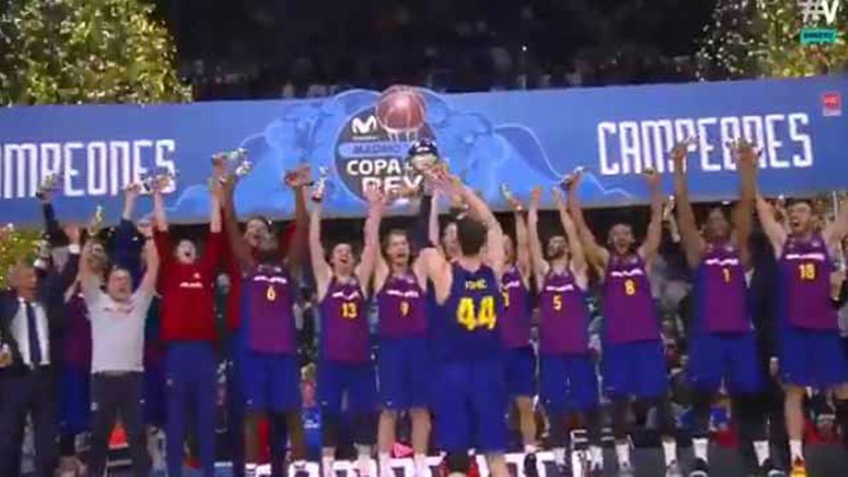 El Barça Lassa levanta el título de campeón en el WiZink Center