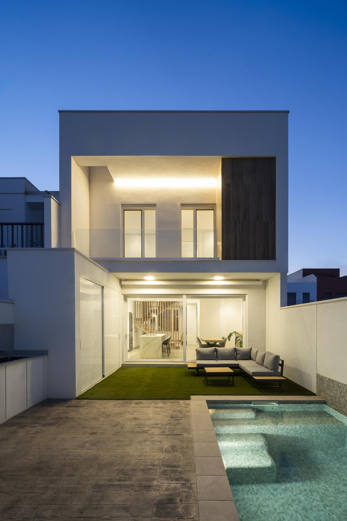 Una de las casas Passivehaus en Rafelbunyol.