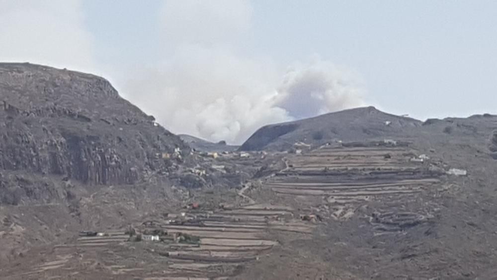 Incendio en Tejeda