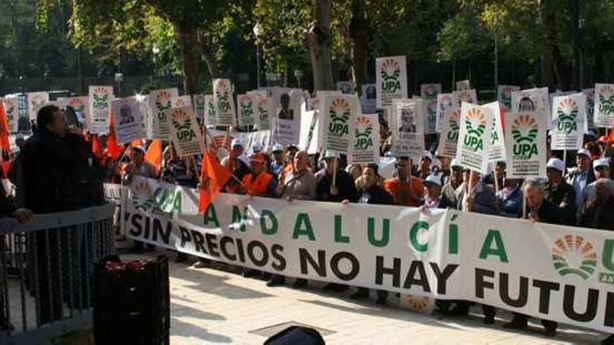 Manifestación frente a las puertas de la Delegación del Gobierno de Sevilla el pasado 22 de noviembre.