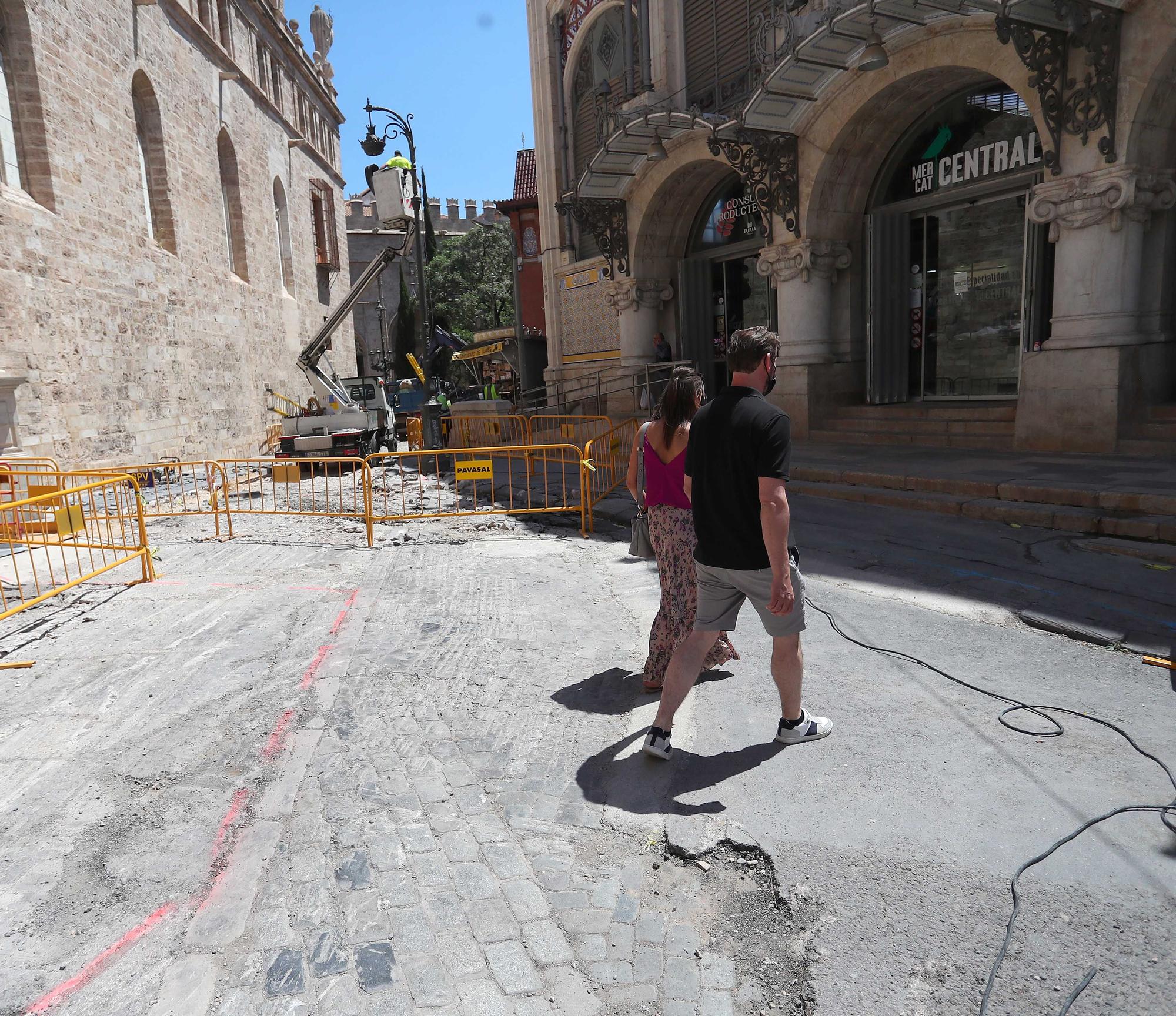 Así avanzan las Obras de la Plaza de Brujas