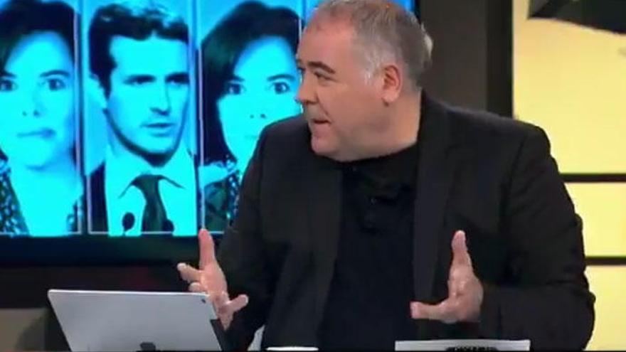 Ferreras, ajeno a lo que ocurría detrás de él