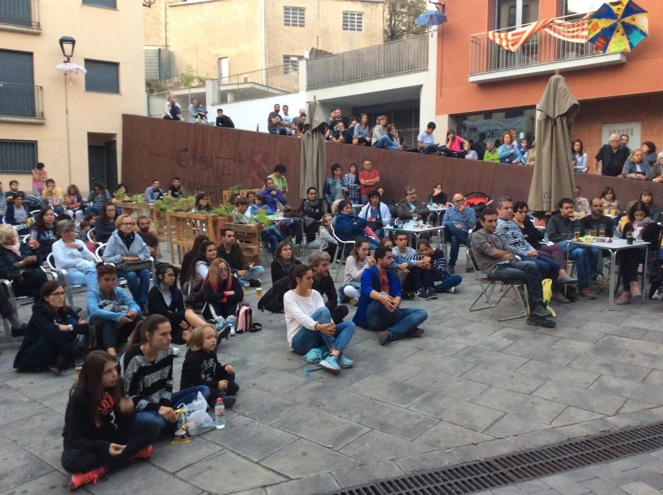 Berga segueix la declaració a la plaça del Forn