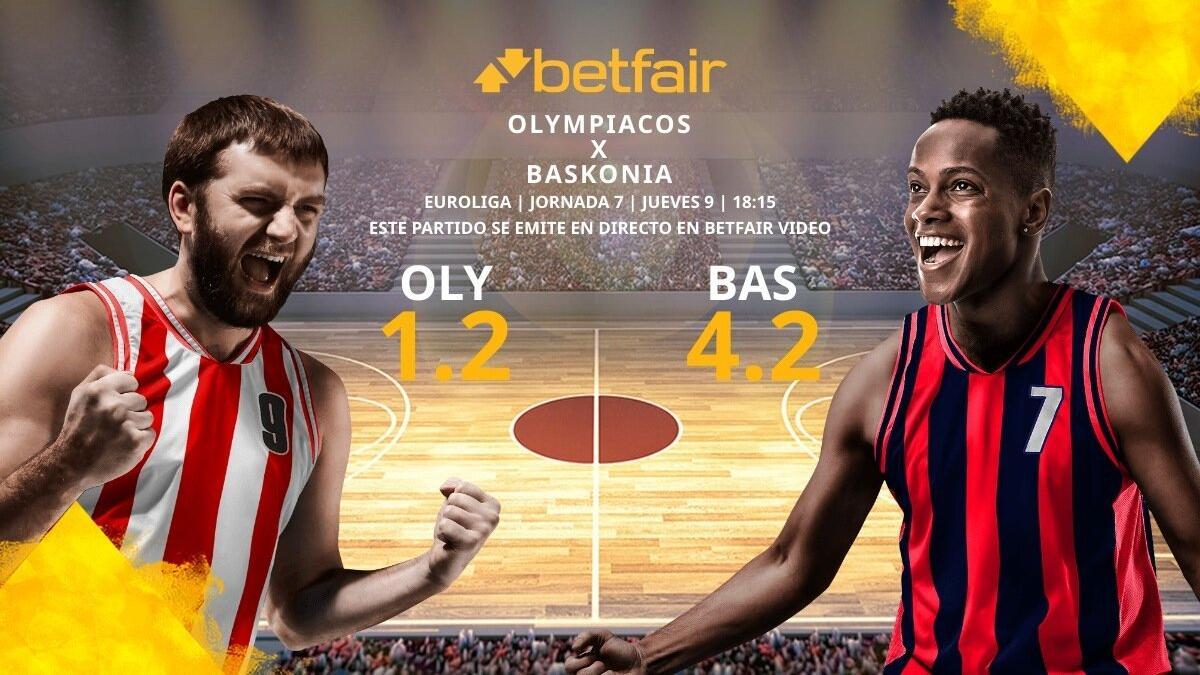 Olympiacos BC vs. Saski Baskonia: horario, TV, estadísticas, clasificación y pronósticos