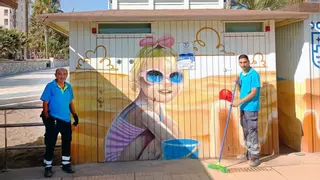 Los primeros en llegar a la playa