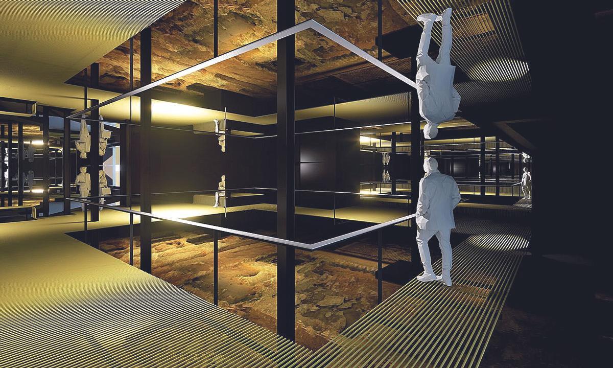 Recreación orientativa del Palacio de las Sombras, enclave arqueológico de valor histórico que permanecía oculto al gran público.