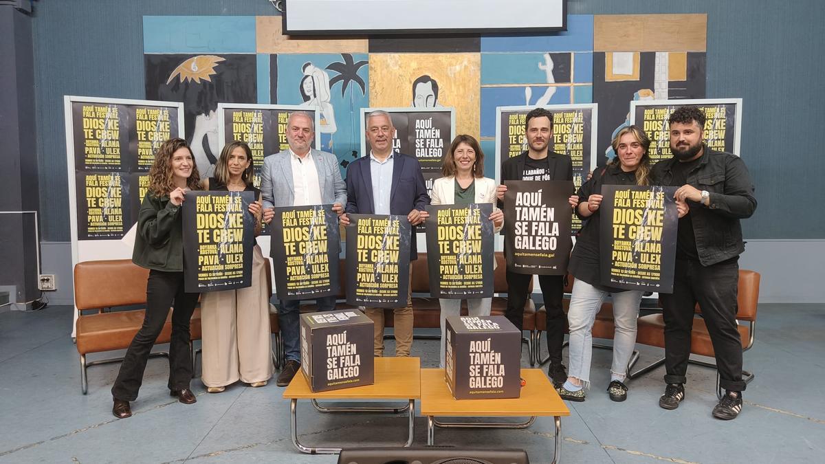 Presentación do festival Aquí Tamén se Fala, esta mañá, no Rafael Dieste