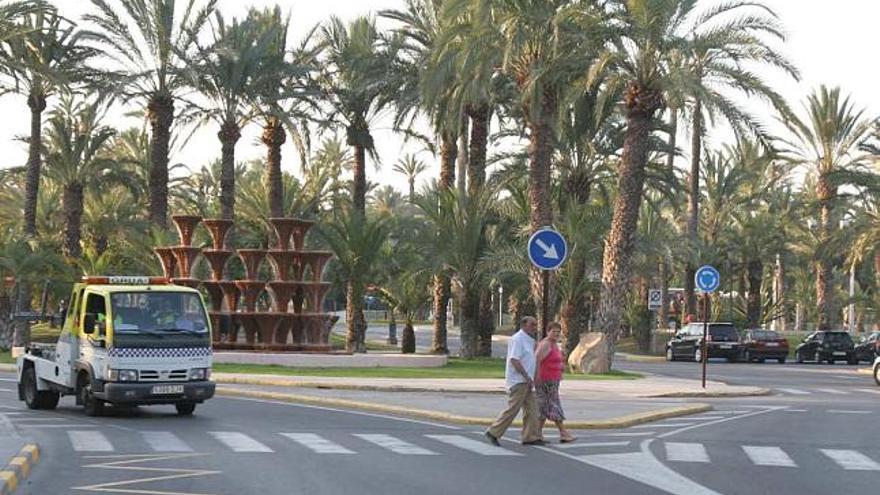 Una vista de la zona del Paseo de la Estación donde se prevé montar la noria de 70 metros de altura