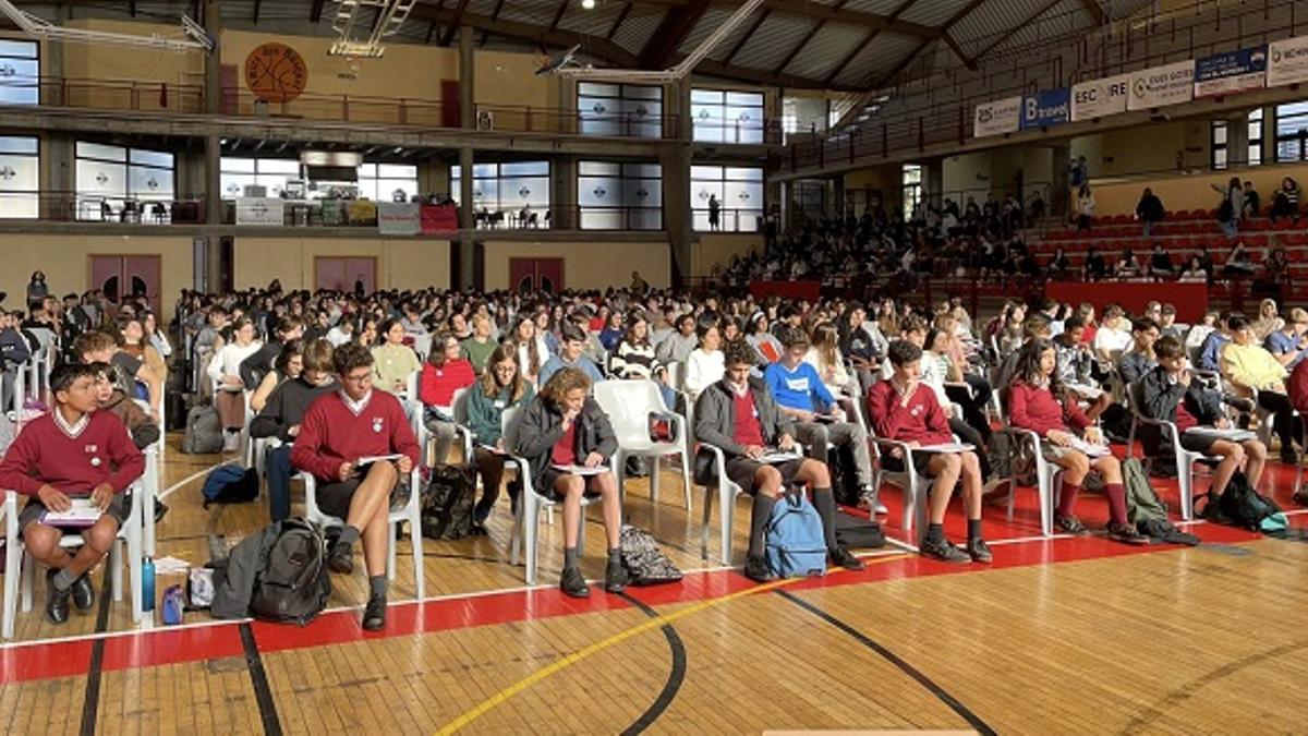 Los alumnos, ayer en las pruebas.