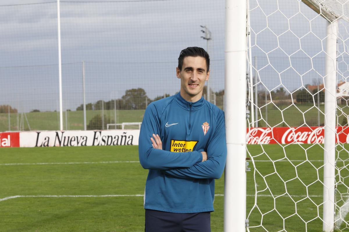 Mariño, en Mareo, durante su etapa en el Sporting.