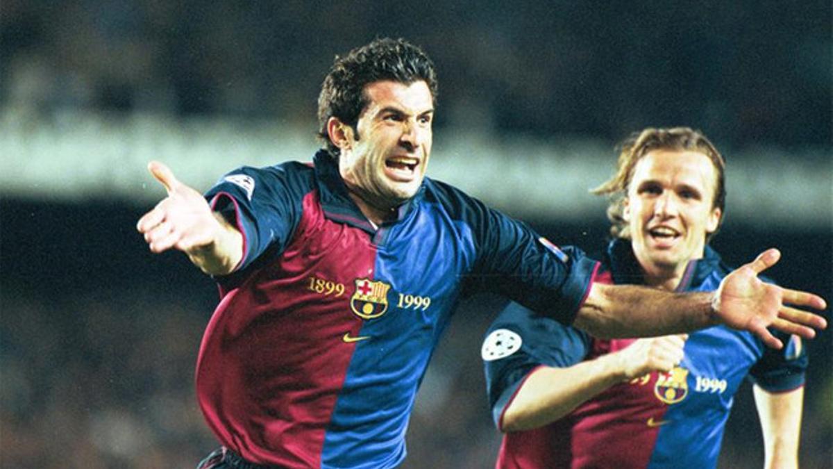 Figo volverá a vestir la camiseta del Barça este viernes en Berlín