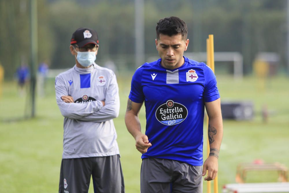 Nacho González ya se entrena con el Depor