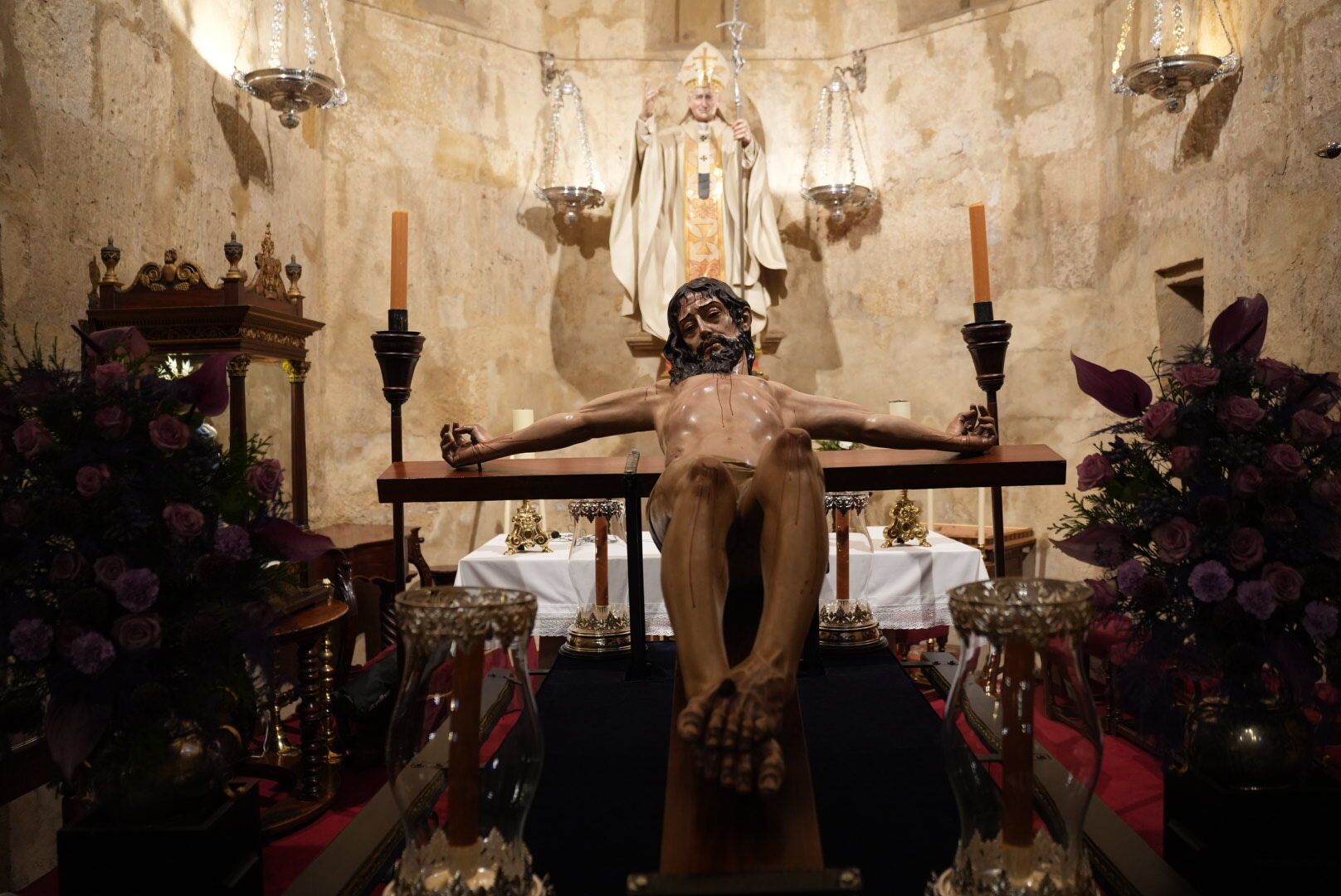 Santísimo Cristo de las Aguas de Palma del Río ya está en la iglesia de San Miguel